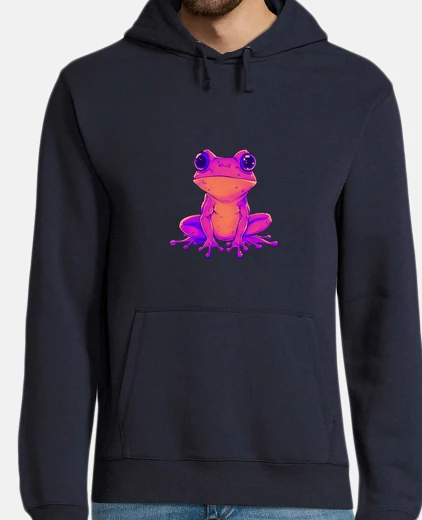 Sudadera neon pink frog