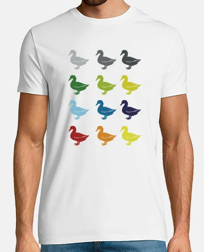 Tee-shirt Neon Pop Art Retro Duck Goose Gift Idea