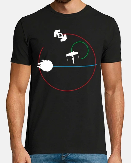 T-shirt neon sp ace battle