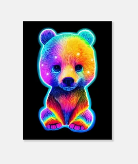 Neon baby bear