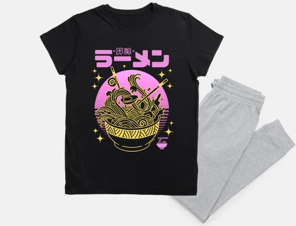neon sunset ramen bowl