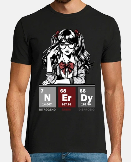 Tee-shirt nerd humour tableau périodique chimie t-shirt