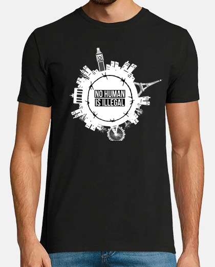 T-shirt nessun essere human è illegale