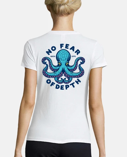 T-shirt nessuna paura of profondità dell&#39;abbigliamento sub nodeco