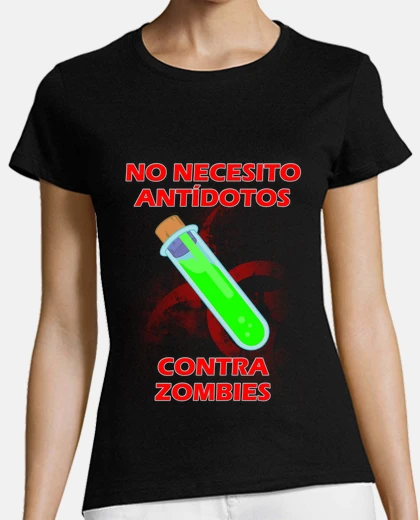 T-shirt nessuna ragazza antidoto zombie