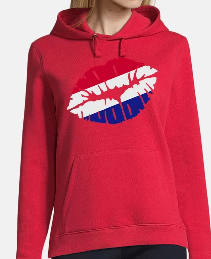 Hoodie netherlands flag kiss