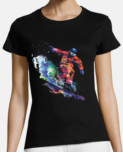 T-shirt neve da snowboard