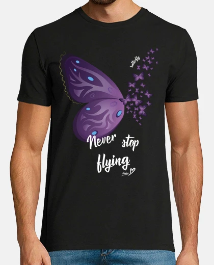 Camiseta Never Stop Flying