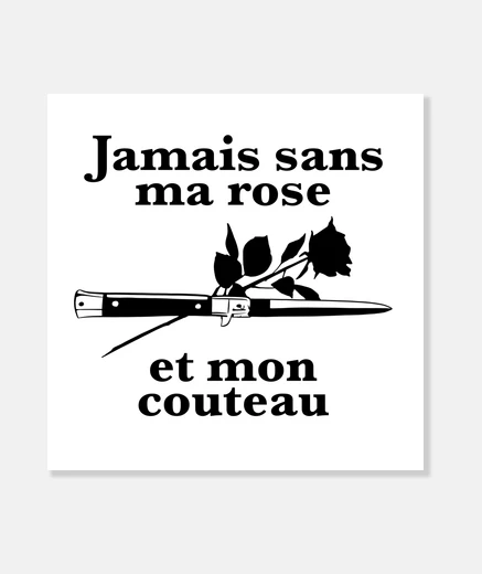 Wall never without my rose and my knife