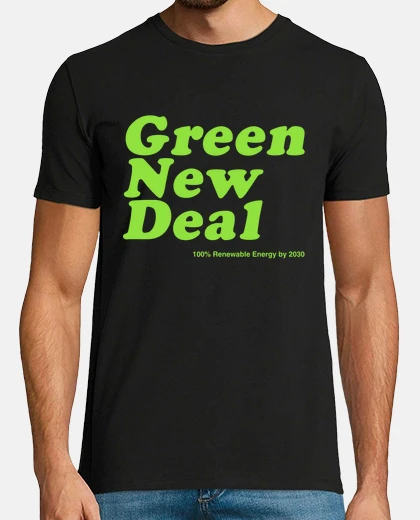 T-shirt New Deal verde 2030