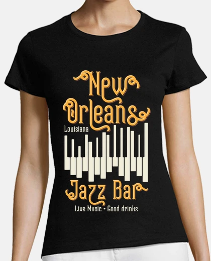 Playera NEW ORLEANS JAZZ BAR LIVE MUSIC