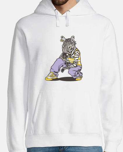 Hoodie new trend hip hop champion zebra