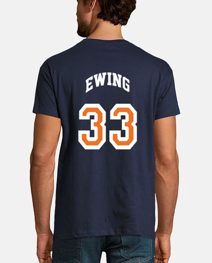Camiseta New York Knicks Ewing. Pecho y espalda