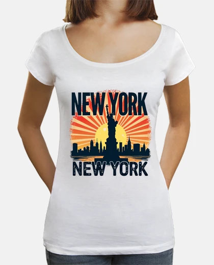 T-shirt New York Skyline with Statue of Liberty