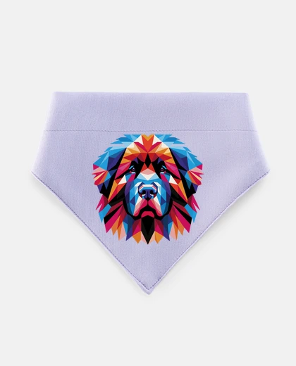 Mascotas newfoundland dog geometric art