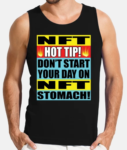 T-shirt nft hot tip gettone nft divertente non 
