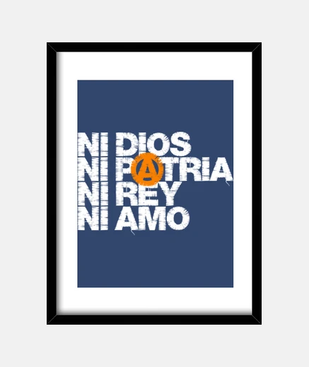 Cuadro Ni Dios Patria Rey Amo