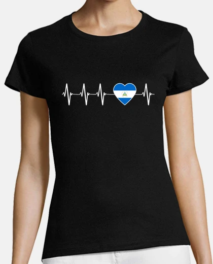 Tee-shirt nicaragua drapeau coeur love nicaraguay