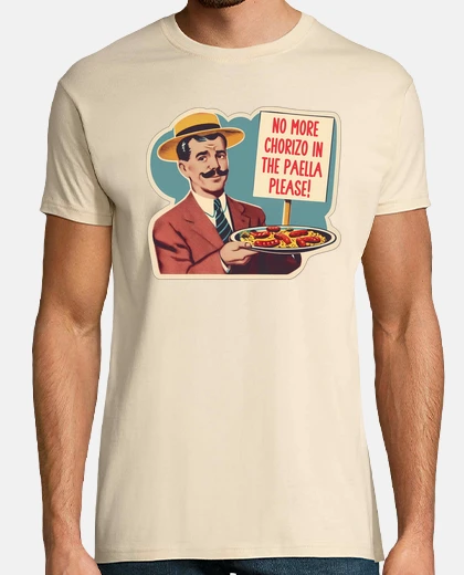 T-shirt niente più chorizo nel lei papà