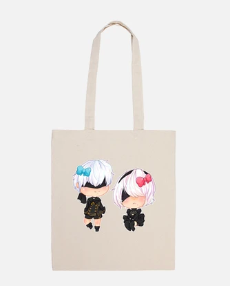 Nier: automata 9s and 2b chibi bag | tostadora