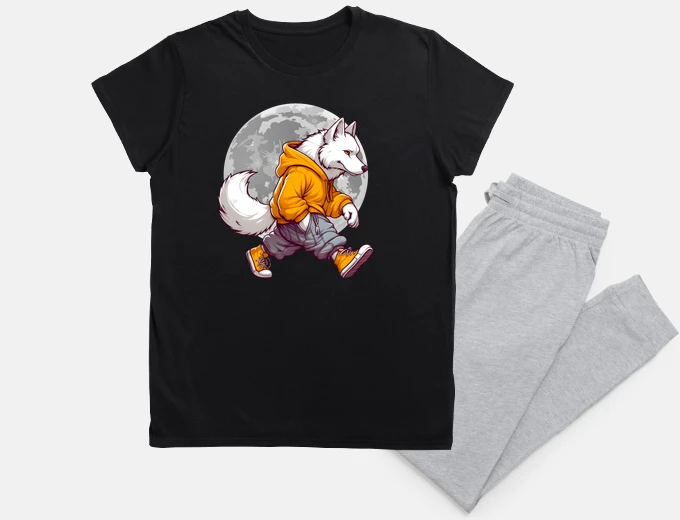 Pyjama night wolf