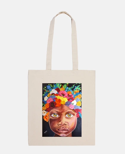 Bolsa niña de las flores