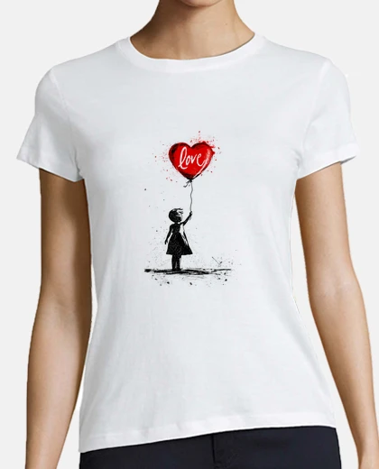 Playera Niña Globo Rojo Amor 1
