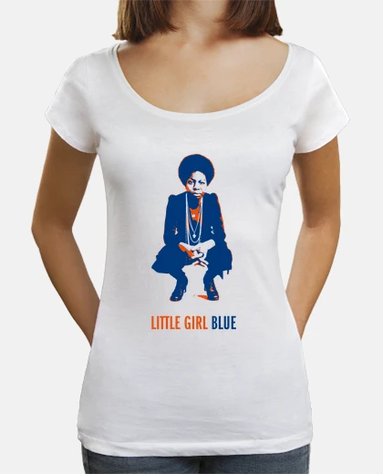 T-shirt nina simone -bambina blu