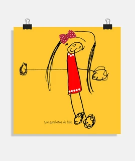 niña con lazo
