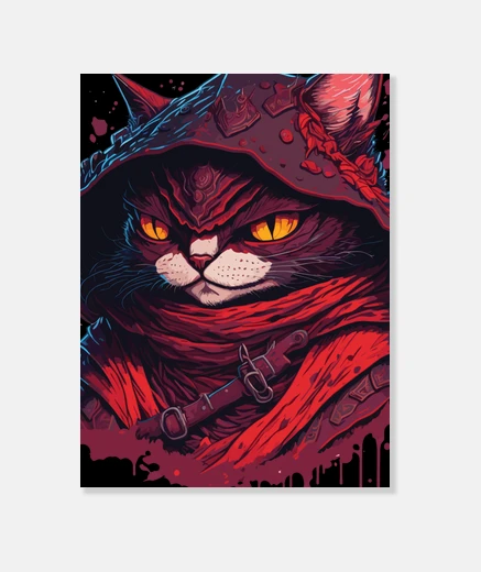 Lienzo Ninja Cat