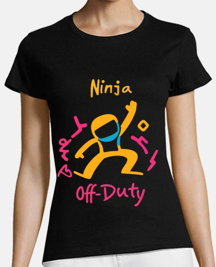 Playera Ninja fuera de servicio estilo pop art