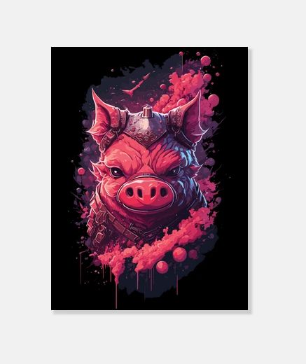 Lienzo Ninja Pig