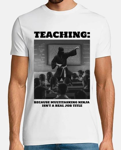 Tee-shirt ninja professeur classe eleves maths