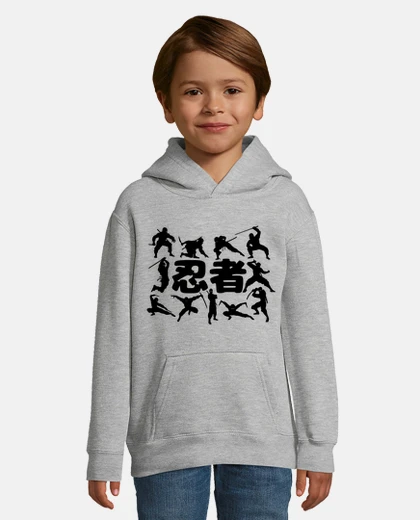 Kids ninja silhouette -black- 6