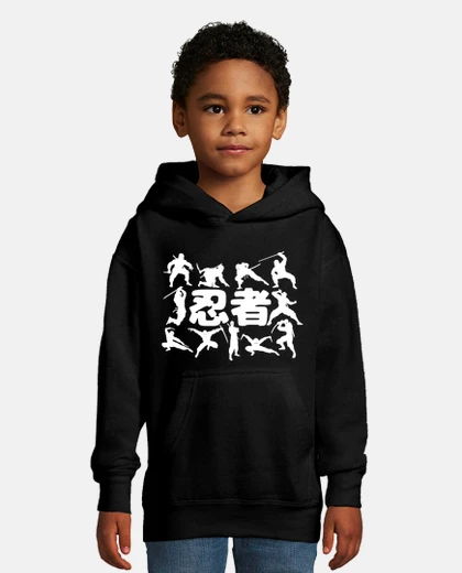 Kids ninja silhouette -white- 6