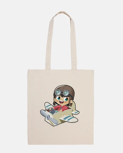 Bolsa Niño jugando avion de juguete