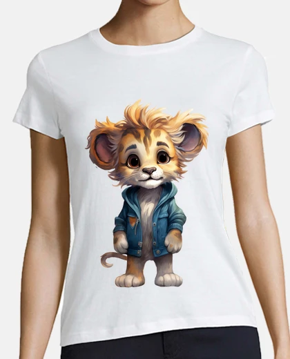 Camiseta niño león con chaqueta vaquera s kid idea national