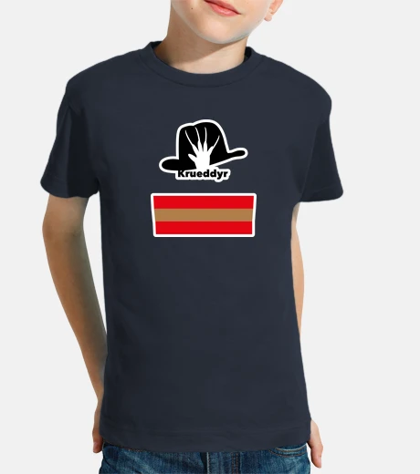 Ropa Niño, manga corta, azul marinol, Krueddyr camisetas de terror,