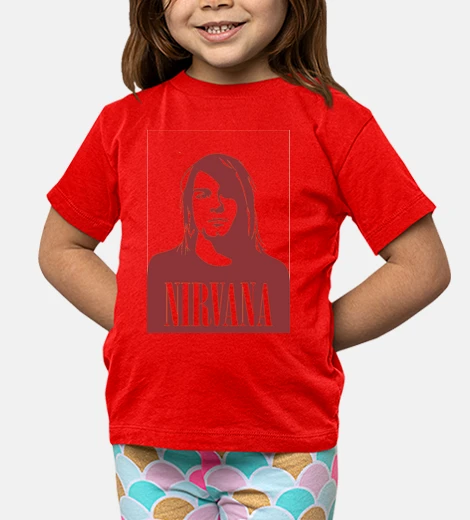 Ropa Niño, manga corta, naranja,nirvana