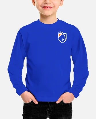 Camiseta azul niño manga larga hotsell