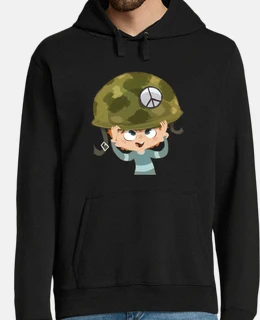 Niño casco paz