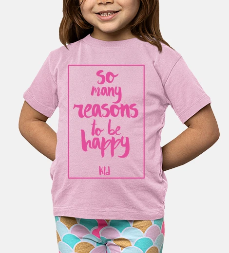 Ropa Ni&ntilde;o, manga corta, So many reasons to be happy pink