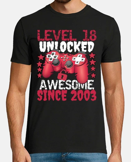 Tee-shirt niveau 18 débloqué génial depuis 2003