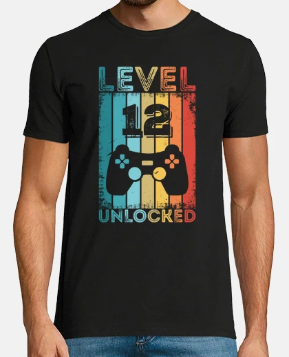 Tee-shirt niveau de jeu 12 débloqué 12e anniversa