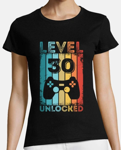 Tee-shirt niveau de jeu 30 débloqué 30e anniversa