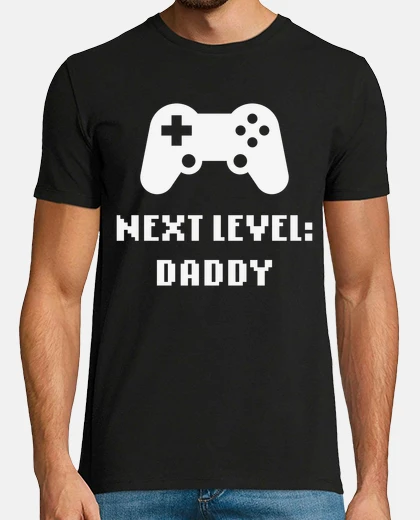 Tee-shirt niveau suivant - papa - père - blanc