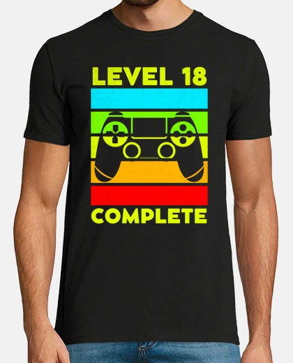 Camiseta nivel 18 completo 18 años 18 cumpleaños