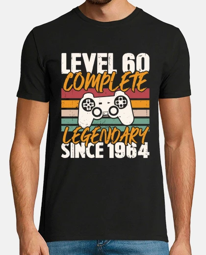 Camiseta nivel 60 años 1964 cumpleaños del jugad