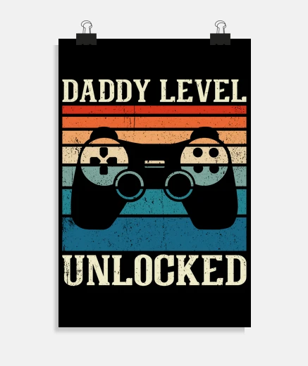 Póster nivel de papá desbloqueado convirtiéndo