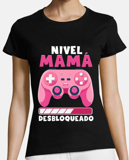 Playera Nivel Mamá Desbloqueado Madre Gamer Videojuegos
